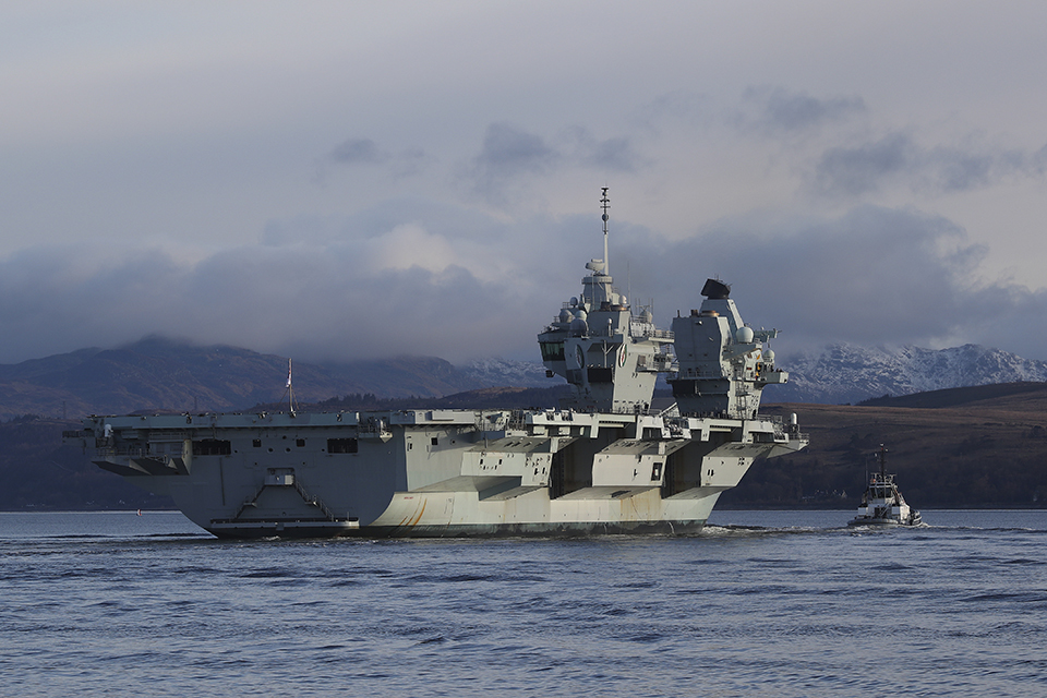 HMS Queen Elizabeth visits Western Scotland for the first time