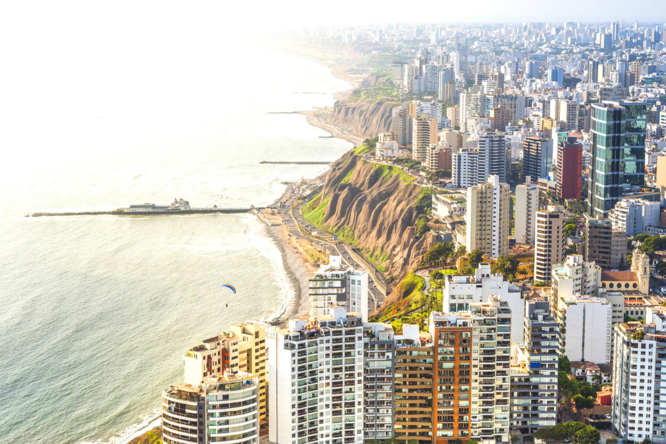 Coastline of Lima