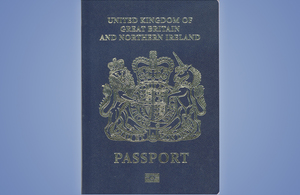 Blue passport.