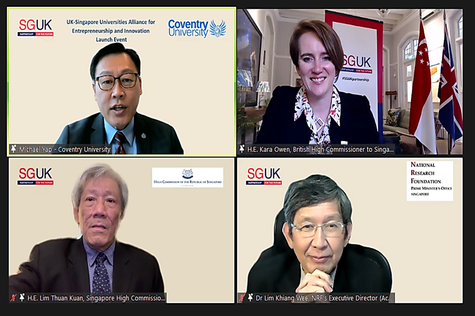 16 UK and Singapore universities form an alliance to accelerate entrepreneurship and innovation collaboration
