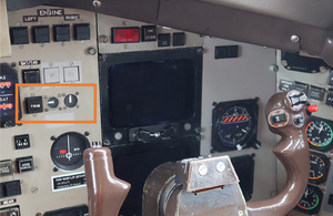 Trim light and associated pitch and roll out-of-trim indicators
