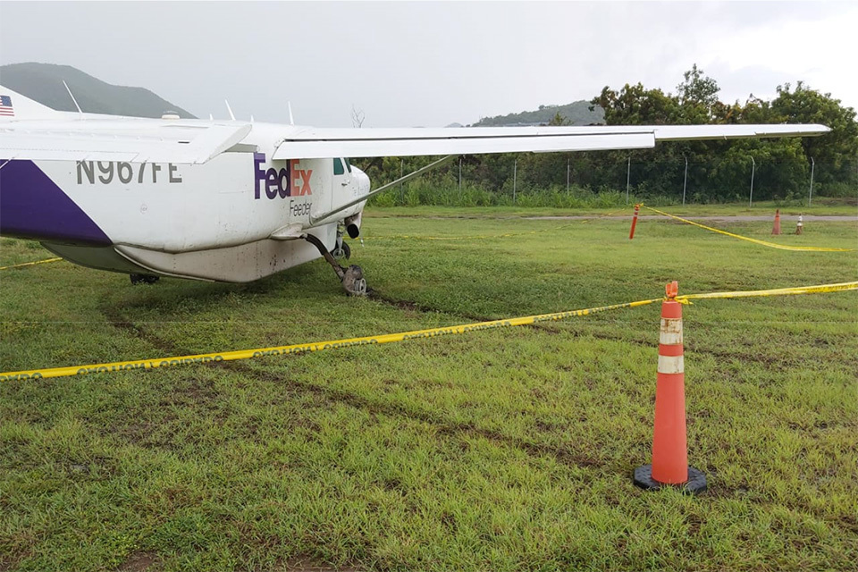 AAIB Report: N967FE, Abnormal runway contact on landing, Terrance B Lettsome International Airport, British Virgin Islands