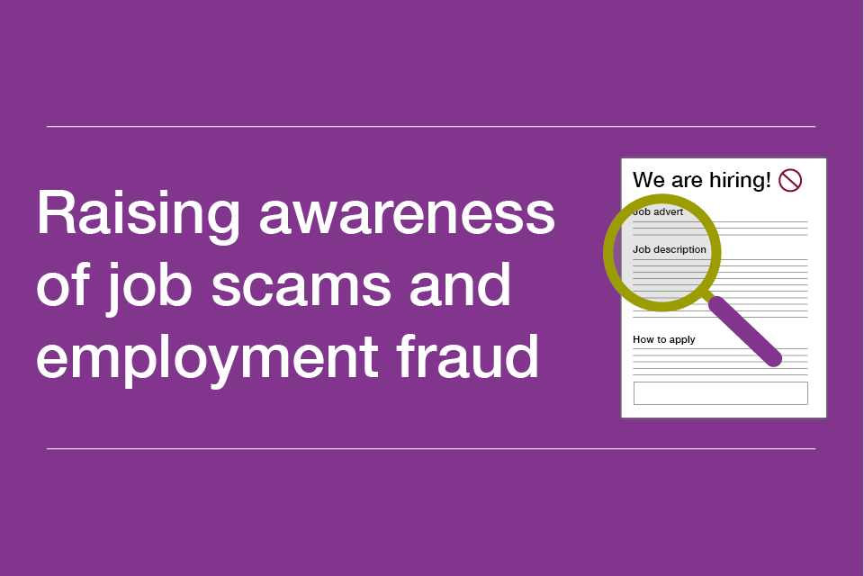 DBS is working with JobsAware to raise awareness of job scams