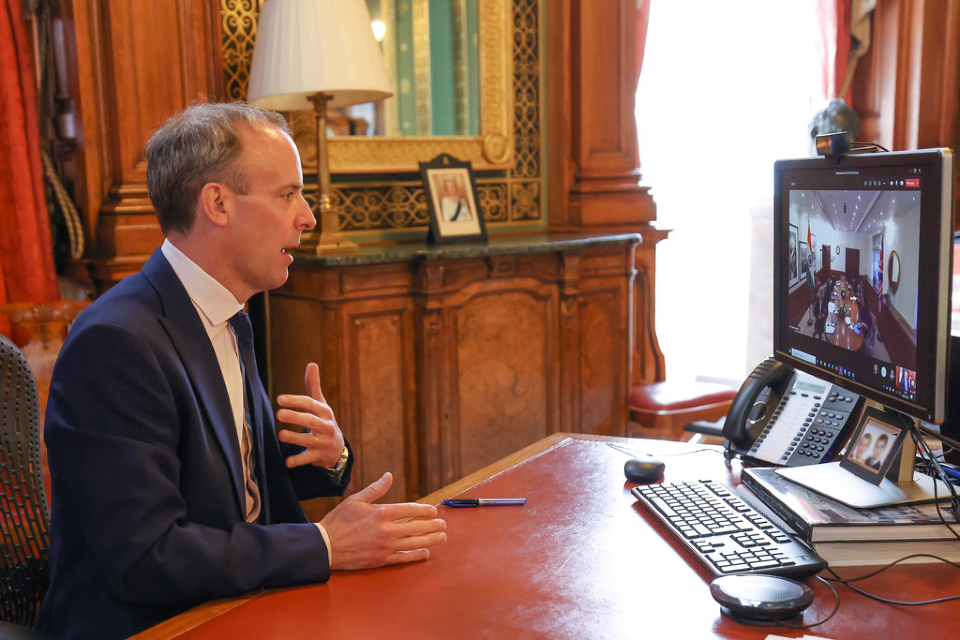 Foreign Secretary's virtual meeting with Indian Minister of External Affairs Dr Jaishankar, 6 May 2021