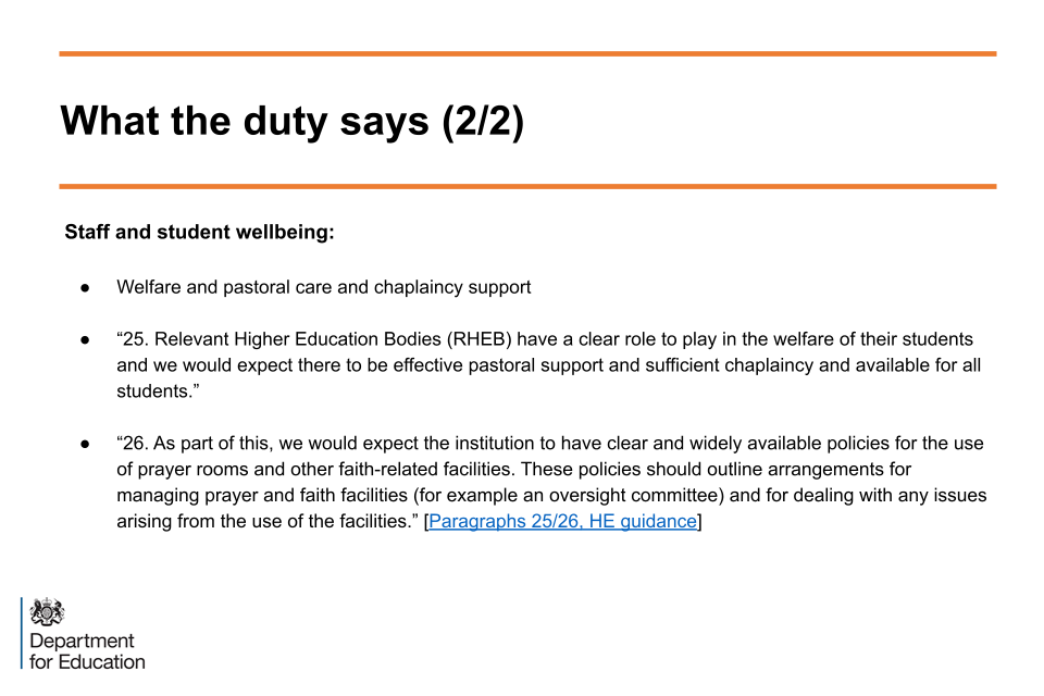 An image of slide 3: what the duty says, slide 2 of 2