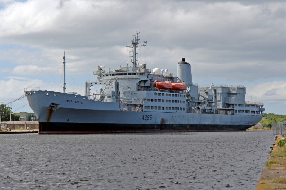 Ship or Vessel in Service Name:  Former RFA Fort Austin A386