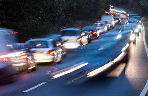 Traffic on a a road.