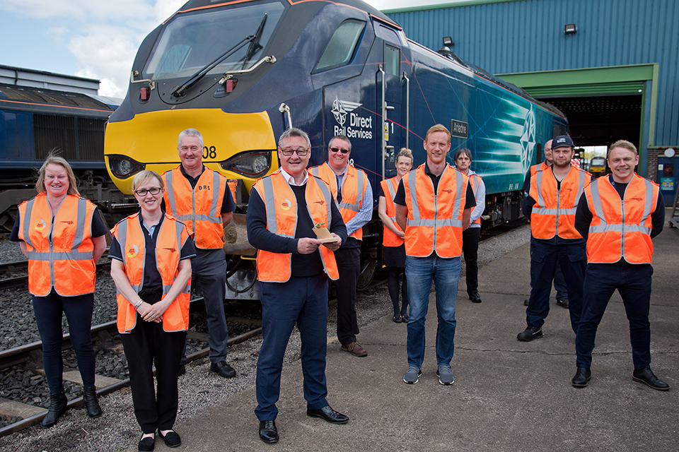 Unprecedented eighth successive Golden Whistle Award for Direct Rail Services