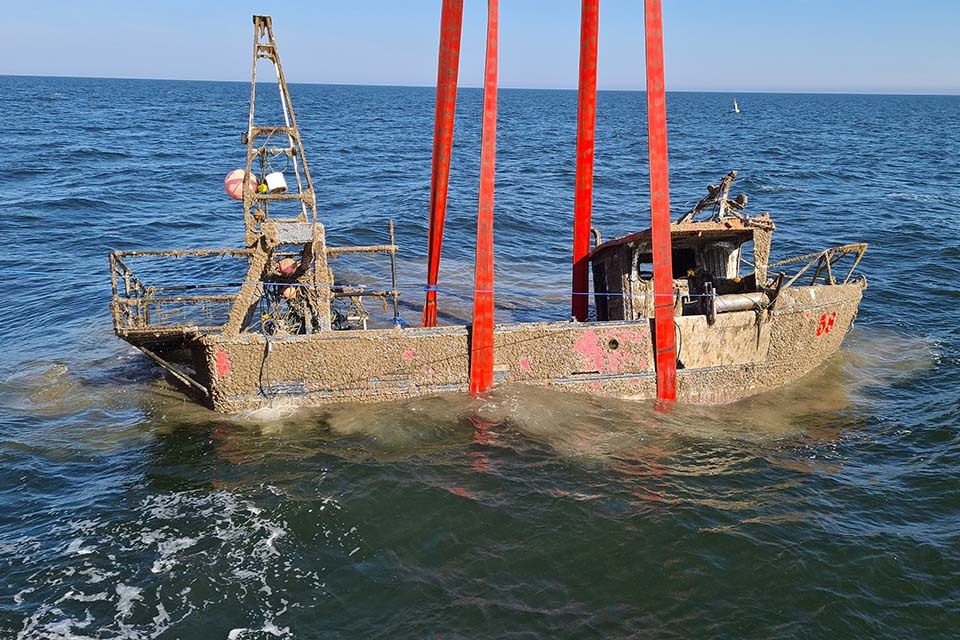 Fishing vessel Nicola Faith recovered from seabed