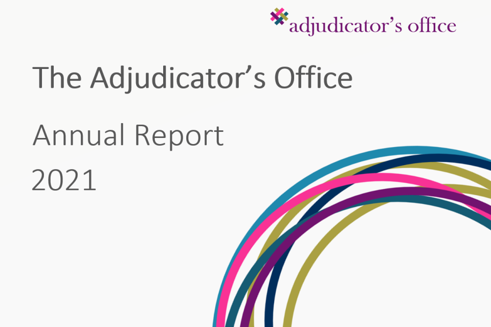 Adjudicator's Office annual report logo