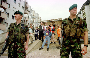 UK troops have helped to promote peace as part of KFOR since 1999