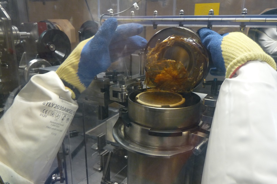 There is a need to understand the evolving chemistry within plutonium packages to underpin long term storage (Image courtesy of the National Nuclear Laboratory)