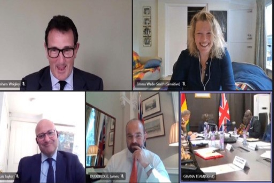 Government leaders hold fifth UK Ghana Business Council virtually