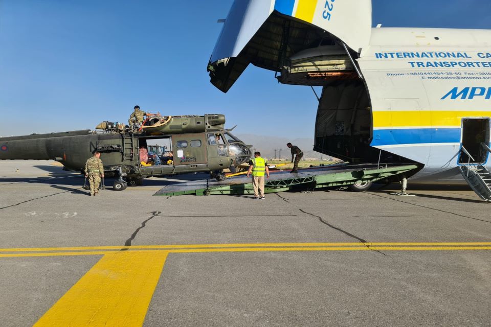 RAF Puma helicopter detachment returns from Afghanistan