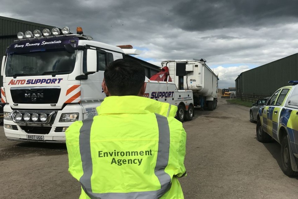 Vehicles seized in multi agency operation to curtail waste crime
