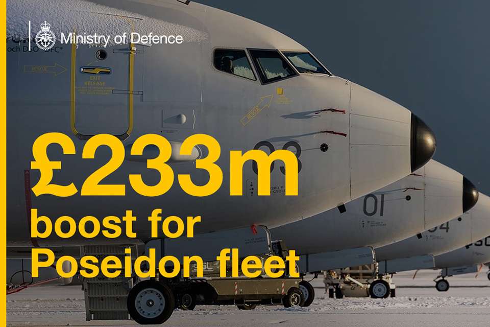 £230m boost for RAF submarine hunter fleet