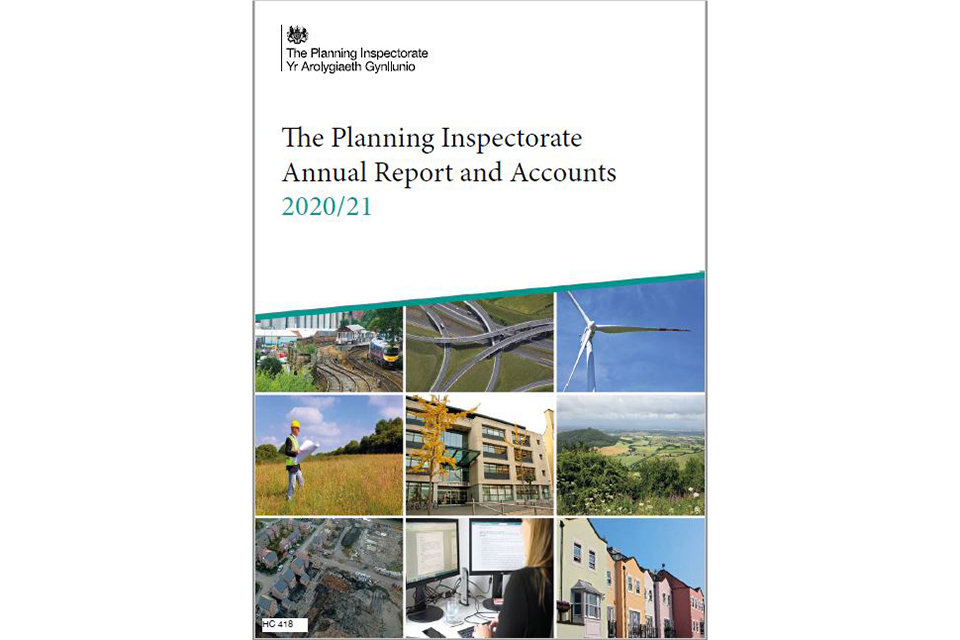 The Planning Inspectorate publishes its 2020 Annual Report and Accounts