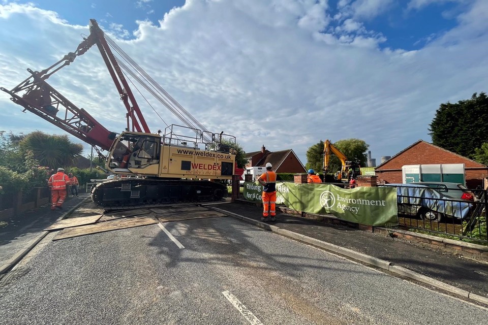 £10 million River Aire flood defence repairs near completion
