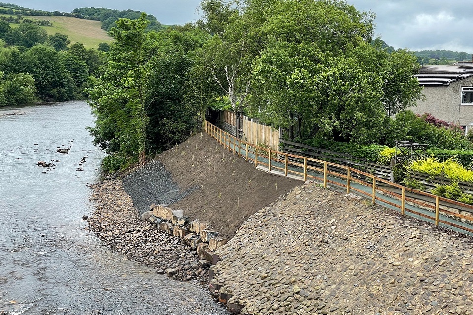 Vital river bank repair work is complete