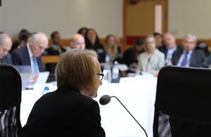 Inspector at a hearing