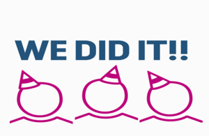 We did it