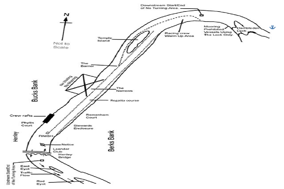 Henley Royal Regatta 2021 map