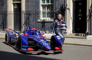 One Step Greener Ambassador Alice Powell on Downing Street