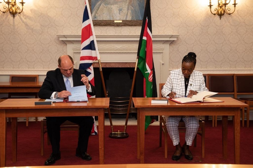 Kenya and UK sign Defence Cooperation Agreement to tackle shared threats across East Africa
