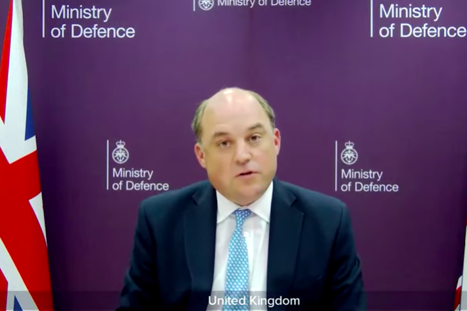 Rt Hon Ben Wallace MP, UK Secretary of State for Defence