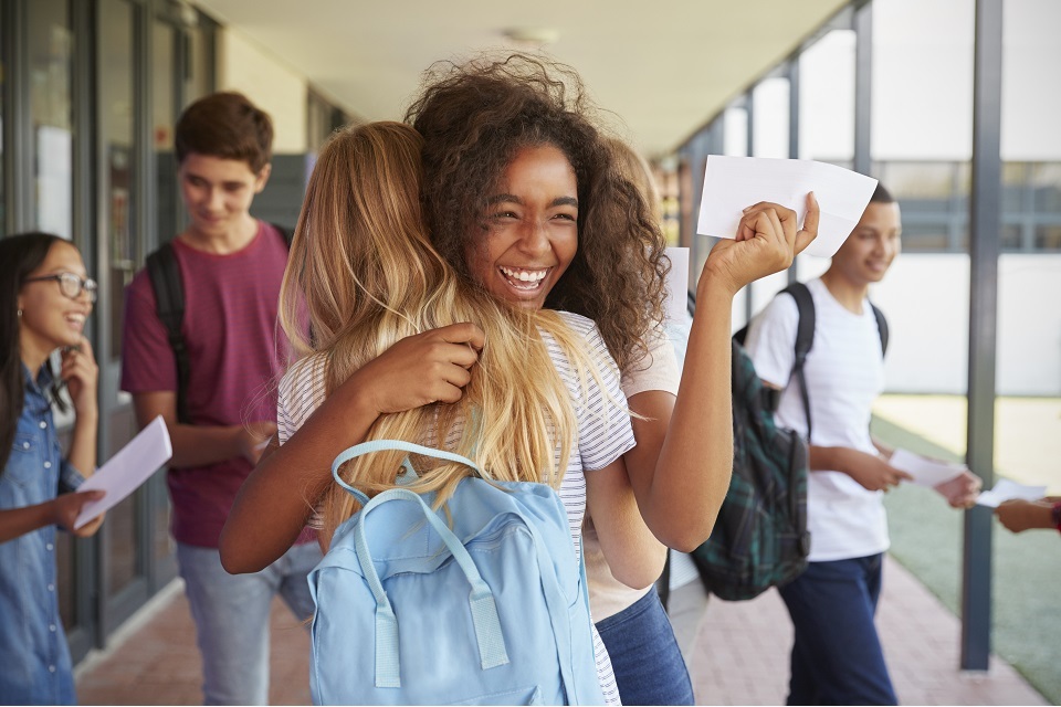 Pupils celebrate GCSE results