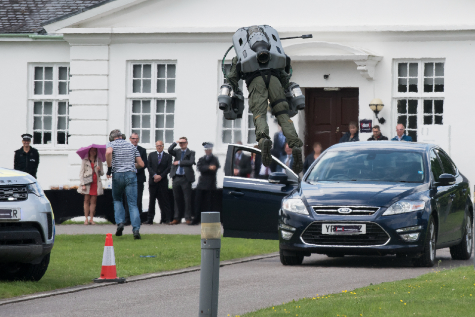 Up, up and away... can human jet suits be used to capture criminals?