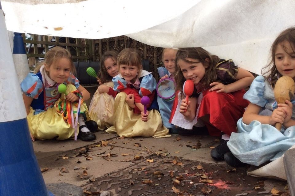 Road workers transform school yard into dream playground