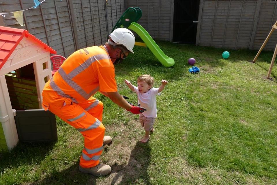 Flood scheme team provide a safer place to play for local boy, Quinn