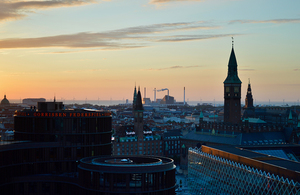 Dawn in Copenhagen.