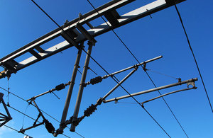 Overhead electric cables.