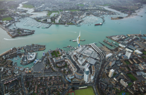 Aerial view of Portsmouth