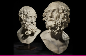 An image of two Baroque marble busts