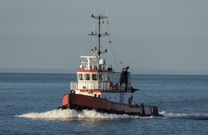 A commercial fishing boat at sea