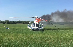 N120HH approximately 30 seconds after the landing