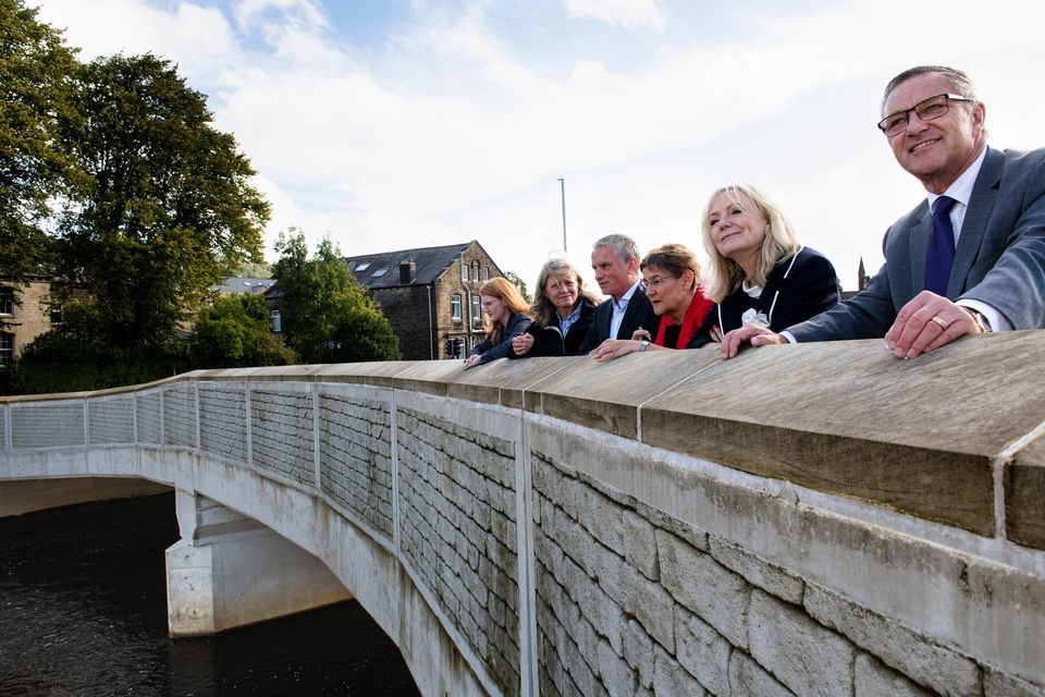 Mytholmroyd’s new flood defences officially opened