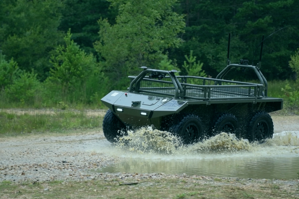 Dstl showcases autonomous future for army logistics