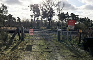 Forestry user worked crossing (image courtesy of Network Rail)