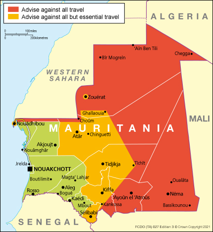 mauritania travel visa