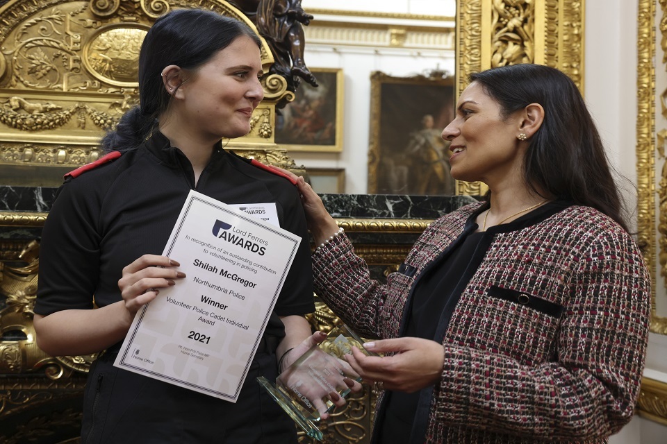 Police volunteers honoured at 2021 Lord Ferrers Awards