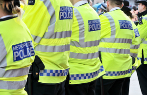 Image of police officers standing in a line.