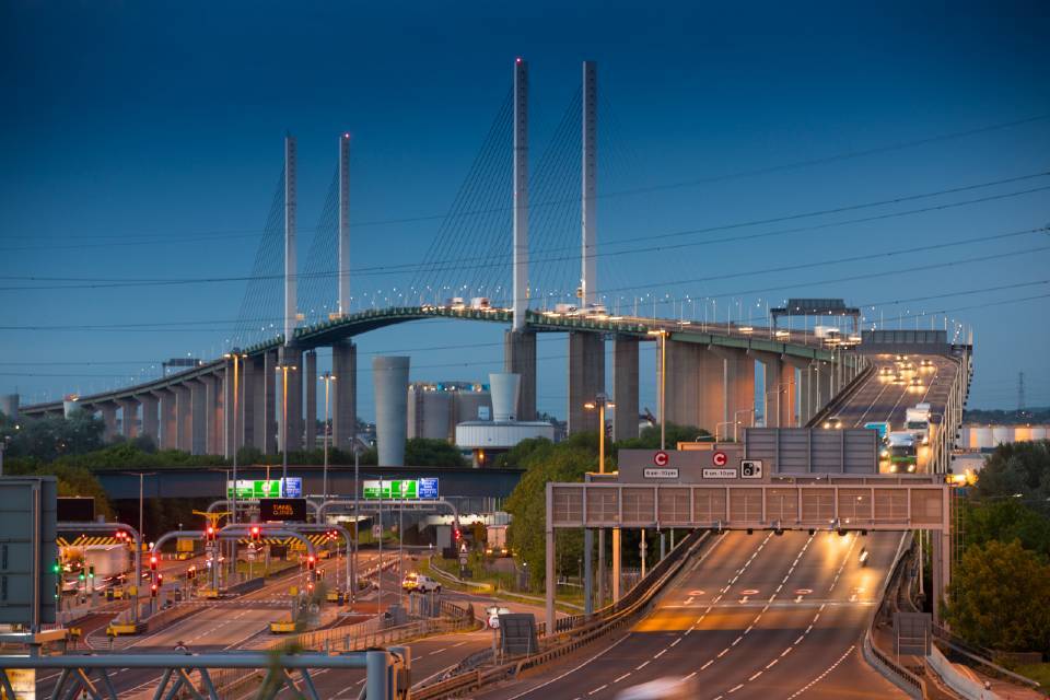 The Queen Elizabeth II bridge at Dartford celebrates 30 years of connecting Essex and Kent