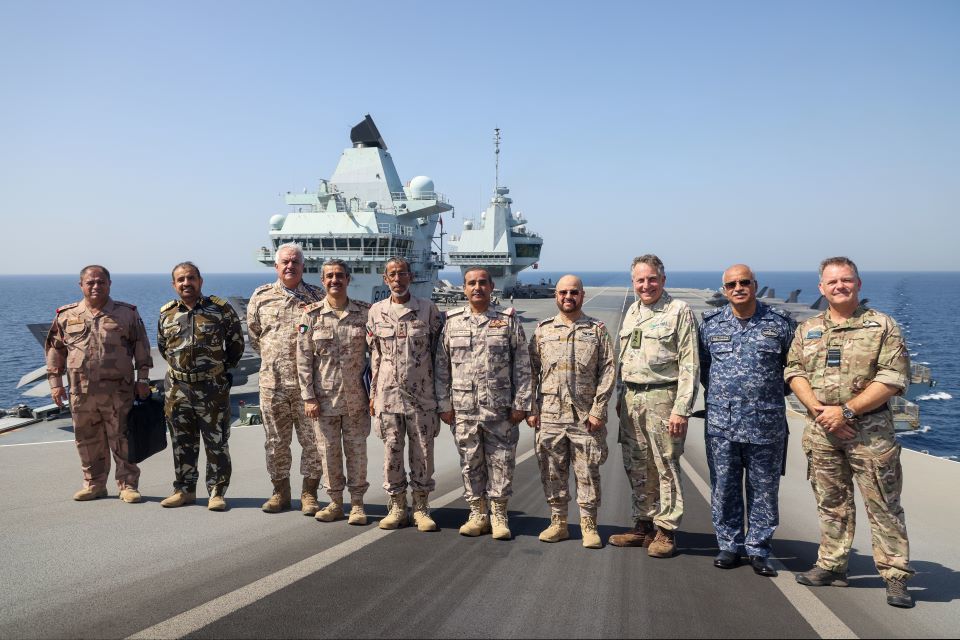 Chief of the Defence Staff hosts Gulf partners onboard HMS Queen Elizabeth