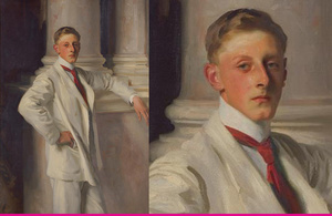 A painting showing the Earl of Dalhousie by John Singer Sargent