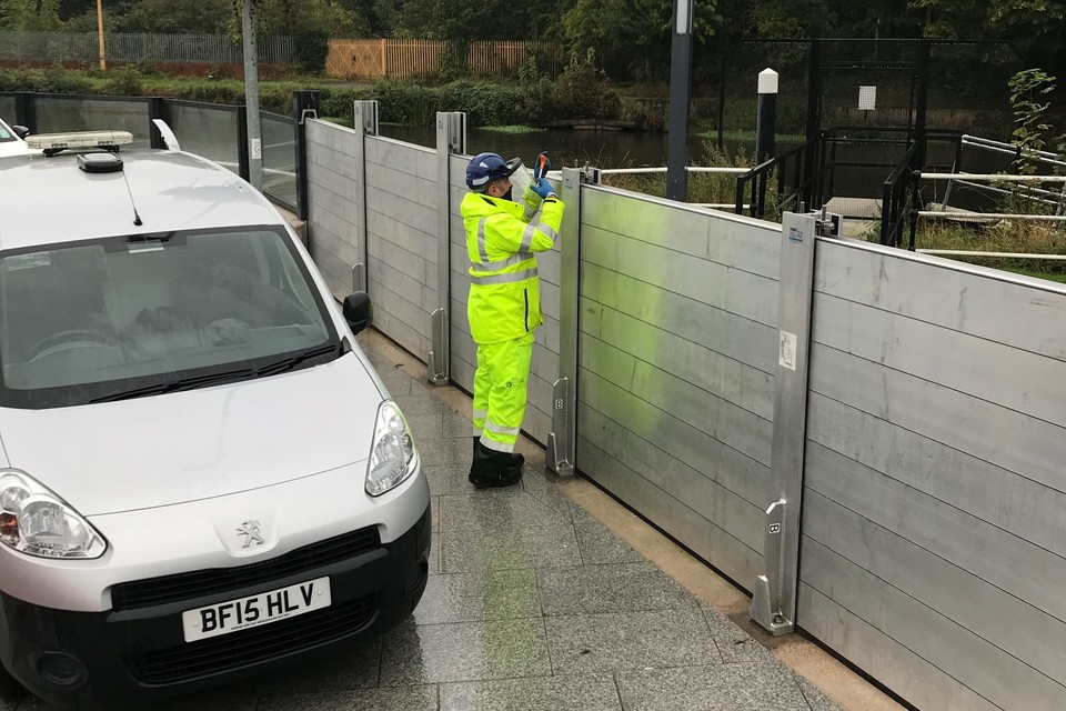 Northwich flood defences put to the test ahead of winter