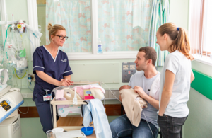 Maternity nurse on ward